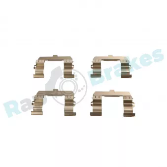 Kit d'accessoires, plaquette de frein à disque RAP BRAKES R-U0208