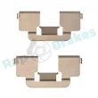 Kit d'accessoires, plaquette de frein à disque RAP BRAKES R-U0223 - Visuel 2
