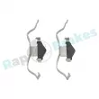 Kit d'accessoires, plaquette de frein à disque RAP BRAKES R-U0231 - Visuel 2