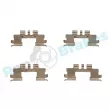 Kit d'accessoires, plaquette de frein à disque RAP BRAKES R-U0233 - Visuel 1
