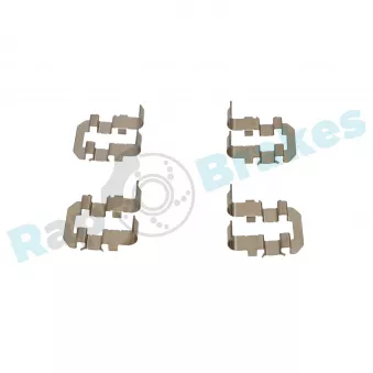 Kit d'accessoires, plaquette de frein à disque RAP BRAKES R-U0236