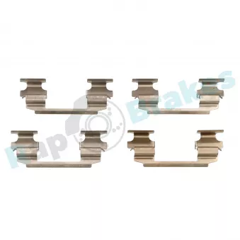 Kit d'accessoires, plaquette de frein à disque RAP BRAKES R-U0248