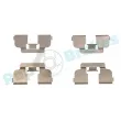 Kit d'accessoires, plaquette de frein à disque RAP BRAKES R-U0256 - Visuel 1