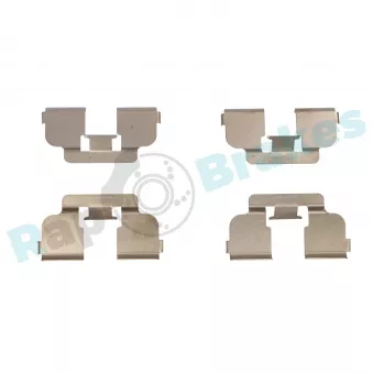 Kit d'accessoires, plaquette de frein à disque RAP BRAKES R-U0256