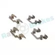 Kit d'accessoires, plaquette de frein à disque RAP BRAKES R-U0262 - Visuel 2