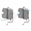 Kit d'accessoires, plaquette de frein à disque RAP BRAKES R-U0263 - Visuel 2