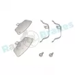 Kit d'accessoires, plaquette de frein à disque RAP BRAKES R-U0264 - Visuel 1