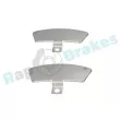 Kit d'accessoires, plaquette de frein à disque RAP BRAKES R-U0264 - Visuel 2