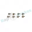 Kit d'accessoires, plaquette de frein à disque RAP BRAKES R-U0283 - Visuel 1