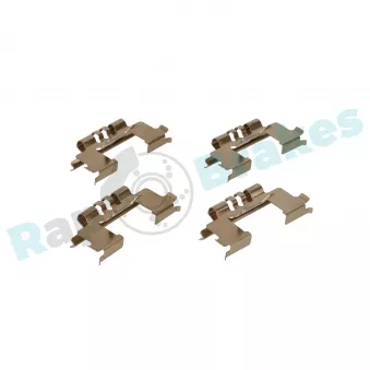 Kit d'accessoires, plaquette de frein à disque RAP BRAKES R-U0286