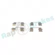 Kit d'accessoires, plaquette de frein à disque RAP BRAKES R-U0299 - Visuel 1