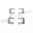 Kit d'accessoires, plaquette de frein à disque RAP BRAKES R-U0316 - Visuel 1