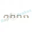 Kit d'accessoires, plaquette de frein à disque RAP BRAKES R-U0316 - Visuel 2