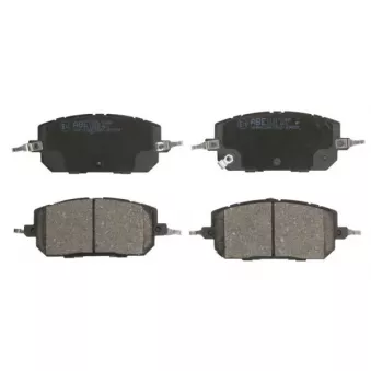 Jeu de 4 plaquettes de frein avant ABE C13072ABE