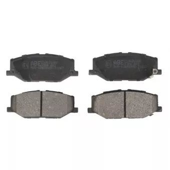 Jeu de 4 plaquettes de frein avant ABE C18026ABE