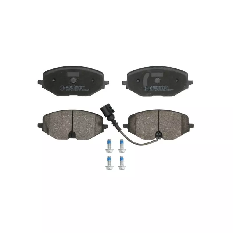 Jeu de 4 plaquettes de frein avant ABE C1W086ABE