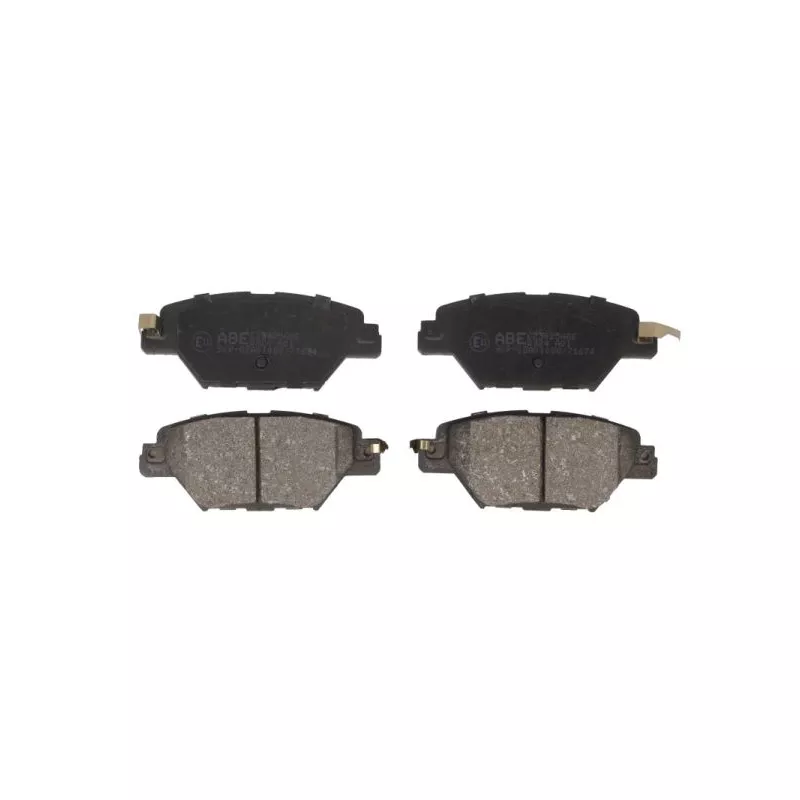 Jeu de 4 plaquettes de frein arrière ABE C23025ABE