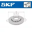 Jeu de 2 disques de frein avant SKF VKBD 80331 V2 - Visuel 2
