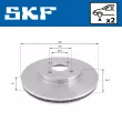 Jeu de 2 disques de frein avant SKF VKBD 80334 V2 - Visuel 2