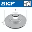 Jeu de 2 disques de frein avant SKF VKBD 80365 V2 - Visuel 2