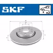 Jeu de 2 disques de frein avant SKF VKBD 80384 V2 - Visuel 2