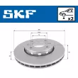 Jeu de 2 disques de frein avant SKF VKBD 80387 V2 - Visuel 2