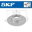 Jeu de 2 disques de frein avant SKF VKBD 80408 S2 - Visuel 2