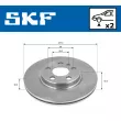 Jeu de 2 disques de frein avant SKF VKBD 80420 V2 - Visuel 2