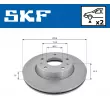 Jeu de 2 disques de frein avant SKF VKBD 80450 V2 - Visuel 2