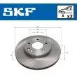 Jeu de 2 disques de frein avant SKF VKBD 80461 V2 - Visuel 2