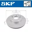 Jeu de 2 disques de frein avant SKF VKBD 80494 V2 - Visuel 2