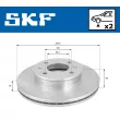 Jeu de 2 disques de frein avant SKF VKBD 80514 V2 - Visuel 2