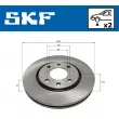 Jeu de 2 disques de frein avant SKF VKBD 80544 V2 - Visuel 2
