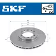 Jeu de 2 disques de frein avant SKF VKBD 80550 V2 - Visuel 2