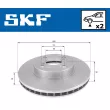 Jeu de 2 disques de frein avant SKF VKBD 80574 V2 - Visuel 2