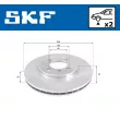 Jeu de 2 disques de frein avant SKF VKBD 80609 V2 - Visuel 2