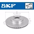 Jeu de 2 disques de frein avant SKF VKBD 80617 V2 - Visuel 2