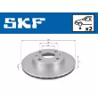 Jeu de 2 disques de frein avant SKF VKBD 80632 V2 - Visuel 2
