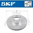 Jeu de 2 disques de frein avant SKF VKBD 80636 V2 - Visuel 2