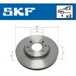 Jeu de 2 disques de frein avant SKF VKBD 80703 V2 - Visuel 2