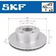 Jeu de 2 disques de frein avant SKF VKBD 80756 V2 - Visuel 2