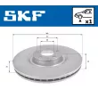 Jeu de 2 disques de frein avant SKF VKBD 80823 V1 - Visuel 2