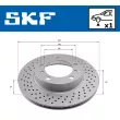 Disque de frein avant gauche SKF VKBD 80904 V1 - Visuel 2