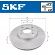 Jeu de 2 disques de frein avant SKF VKBD 80932 V2 - Visuel 2