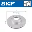 Jeu de 2 disques de frein avant SKF VKBD 80939 V2 - Visuel 2