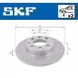 Jeu de 2 disques de frein avant SKF VKBD 80965 S2 - Visuel 2