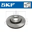 Jeu de 2 disques de frein avant SKF VKBD 81000 V2 - Visuel 2