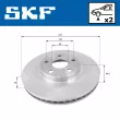 Jeu de 2 disques de frein avant SKF VKBD 81081 V2 - Visuel 2