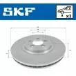 Jeu de 2 disques de frein avant SKF VKBD 81105 V1 - Visuel 2