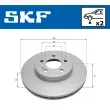 Jeu de 2 disques de frein avant SKF VKBD 81280 V2 - Visuel 2